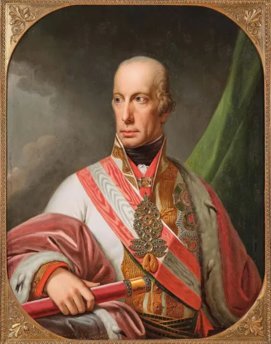 Framed Print : Portrait of Holy Roman Emperor Francis II (1768-1835). Creator: Lampi, Johann-Baptist von Framed Print : Portrait of Holy Roman Emperor Francis II (1768-1835). Creator: Lampi, Johann-Baptist von
