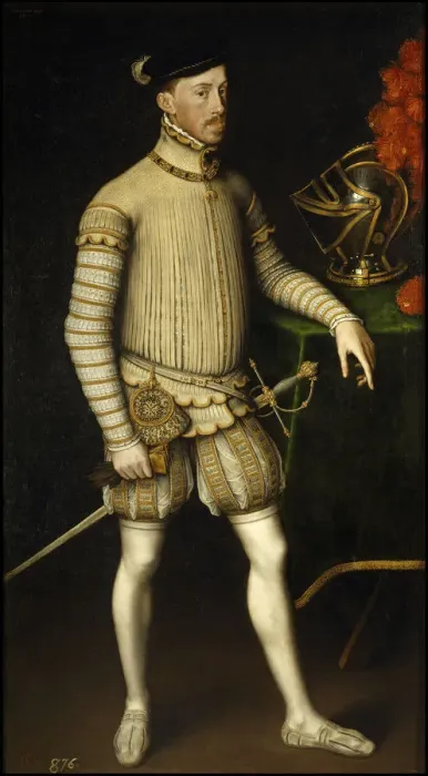 Framed Print : Portrait of Holy Roman Emperor Maximilian II of Austria (1527-1576), 1550. Artist: Mor, Antonis (Anthonis) (c. 1517-1577) Framed Print : Portrait of Holy Roman Emperor Maximilian II of Austria (1527-1576), 1550. Artist: Mor, Antonis (Anthonis) (c. 1517-1577)