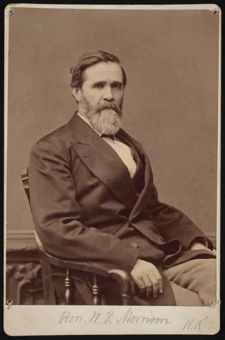 Framed Print : Portrait of Hon. W. F. Morrison, Between 1876 and 1880. Creator: Samuel Montague Fassett Framed Print : Portrait of Hon. W. F. Morrison, Between 1876 and 1880. Creator: Samuel Montague Fassett