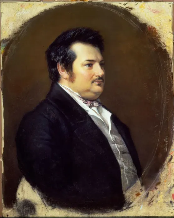 Framed Print : Portrait of Honore de Balzac (1799-1850), 1842 Framed Print : Portrait of Honore de Balzac (1799-1850), 1842