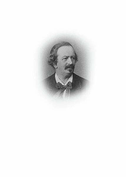 Portrait of the horn player and composer Carl Heinrich Hübler (1822-1893). Creator: Photo studio A. Adler