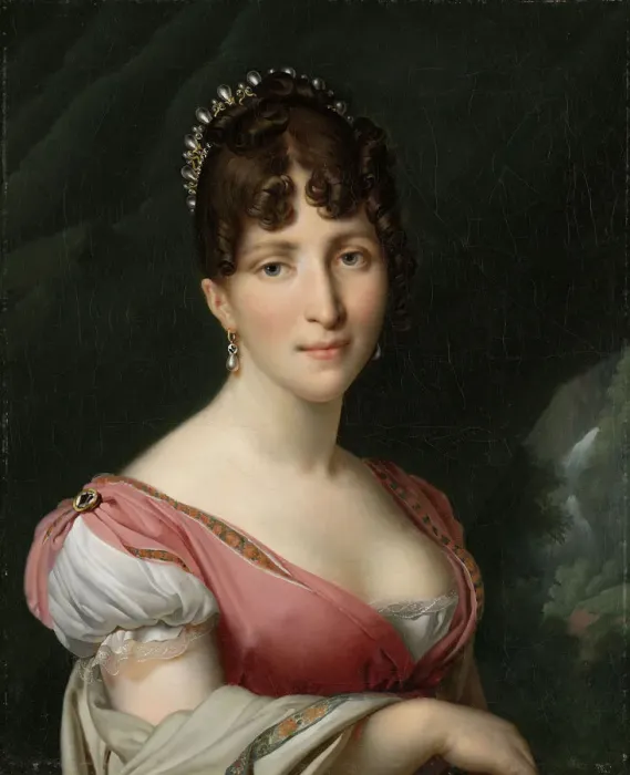 Framed Print : Portrait of Hortense de Beauharnais, Queen of Holland, ca 1805-1809. Artist: Girodet de Roucy Trioson, Anne Louis (1767-1824) Framed Print : Portrait of Hortense de Beauharnais, Queen of Holland, ca 1805-1809. Artist: Girodet de Roucy Trioson, Anne Louis (1767-1824)