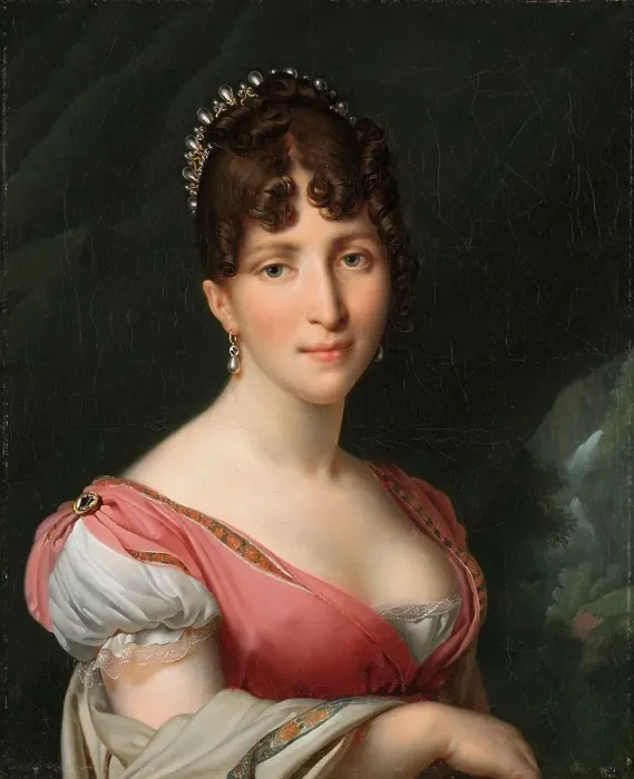 Framed Print : Portrait of Hortense de Beauharnais, Queen of Holland, c.1805-c.1809. Creator: Girodet de Roucy-Trioson Framed Print : Portrait of Hortense de Beauharnais, Queen of Holland, c.1805-c.1809. Creator: Girodet de Roucy-Trioson