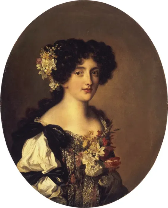 Framed Print : Portrait of Hortense Mancini (1646-1699), Duchesse Mazarin, 1670s Framed Print : Portrait of Hortense Mancini (1646-1699), Duchesse Mazarin, 1670s