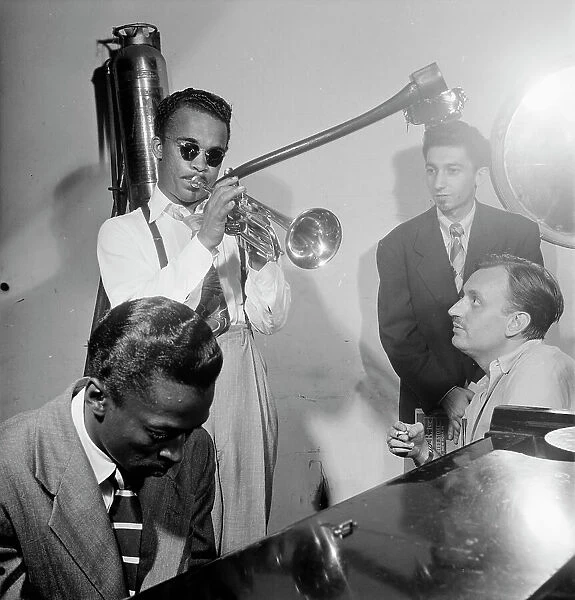 Portrait of Howard McGhee, Brick Fleagle, and Miles Davis, New York, N.Y. ca. Sept. 1947. Creator: William Paul Gottlieb