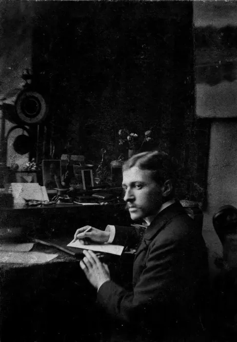 Framed Print : Portrait of Hugo von Hofmannsthal (1874-1929), ca 1899. Creator: Anonymous Framed Print : Portrait of Hugo von Hofmannsthal (1874-1929), ca 1899. Creator: Anonymous