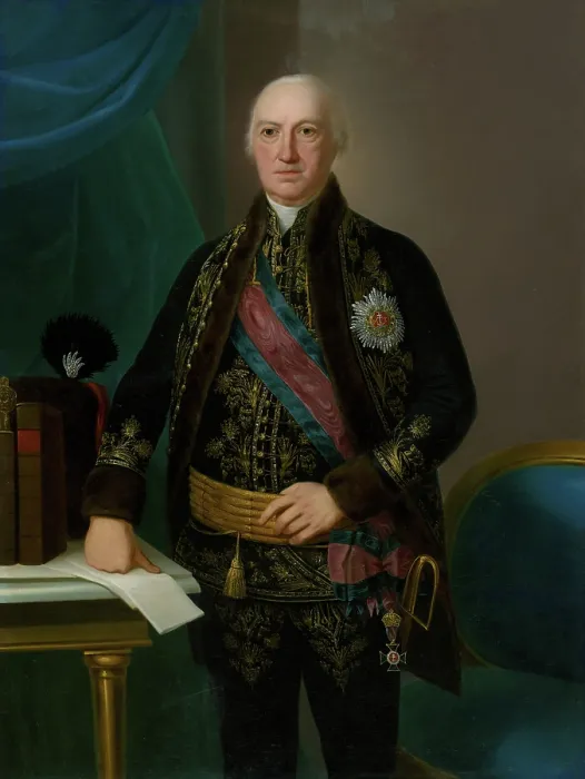 Framed Print : Portrait of a Hungarian nobleman, 1803. Creator: Jan Jakub Stunder