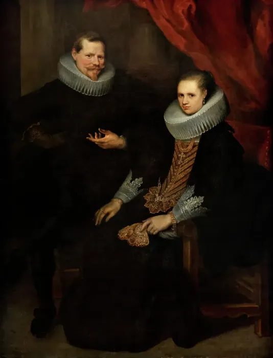 Framed Print : Portrait of Husband and Wife, after 1635. Creator: Cornelis de Vos Framed Print : Portrait of Husband and Wife, after 1635. Creator: Cornelis de Vos