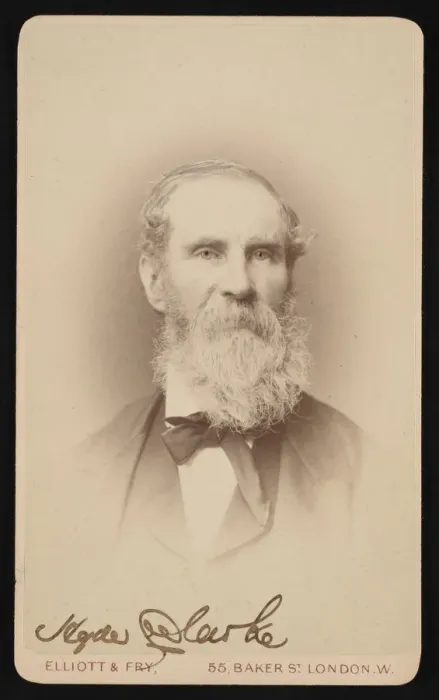 Framed Print : Portrait of Hyde Clarke (1815-1895), Before 1876. Creator: Elliott & Fry Framed Print : Portrait of Hyde Clarke (1815-1895), Before 1876. Creator: Elliott & Fry