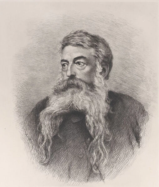 Portrait of I. L. Ernst Meissonier, 1884. Creator: Charles Courtry