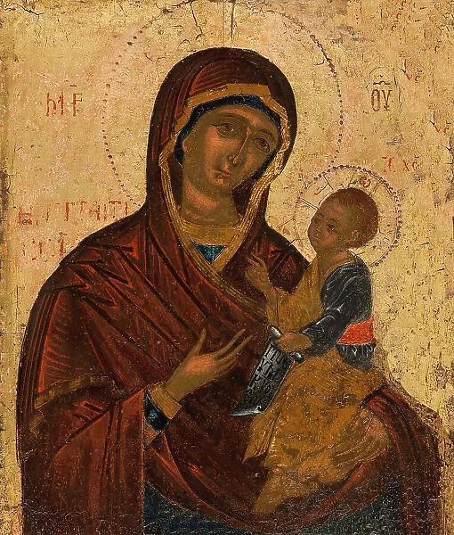 Portrait Icon of the Virgin and Child, c.1500. Creator: Greek School
