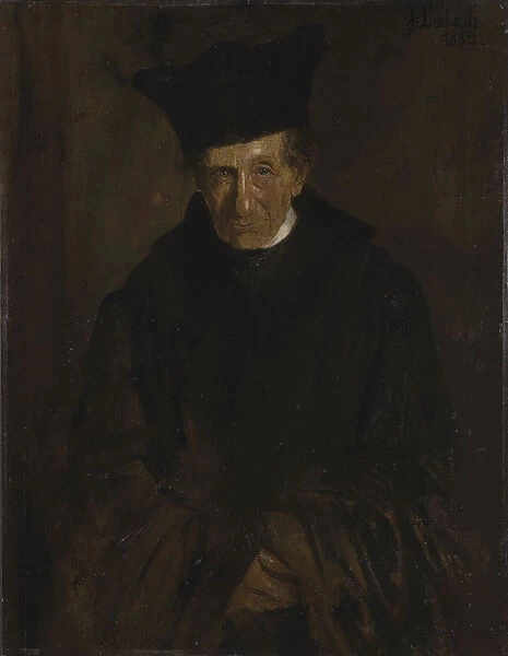 Portrait of Ignaz von Dollinger (1799-1890), 1883. Creator: Lenbach, Franz, von (1836-1904)