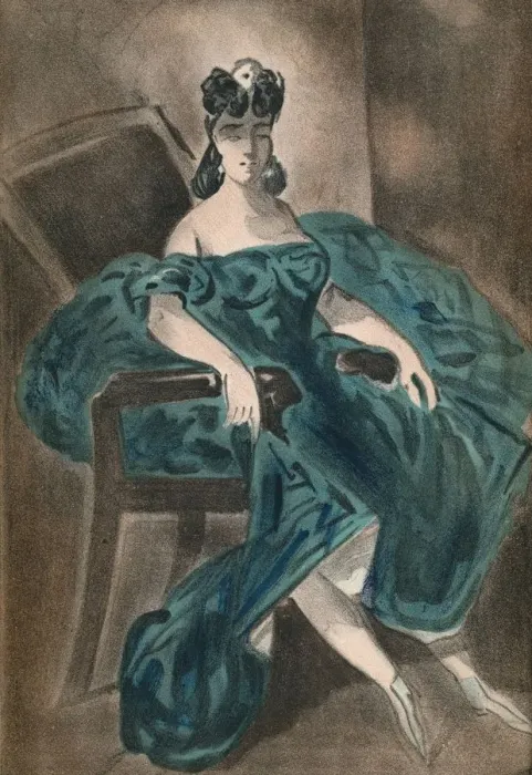 Framed Print : Portrait II, 1865, (1939). Artist: Constantin Guys Framed Print : Portrait II, 1865, (1939). Artist: Constantin Guys