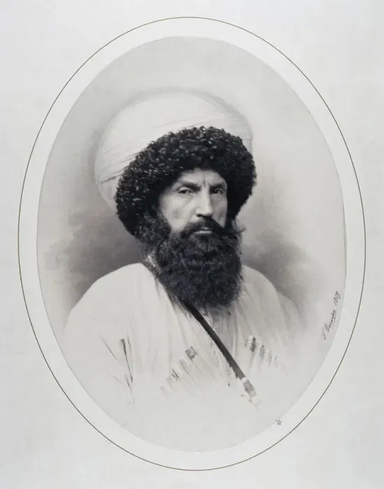 Framed Print : Portrait of Imam Shamil (1797-1871) Framed Print : Portrait of Imam Shamil (1797-1871)