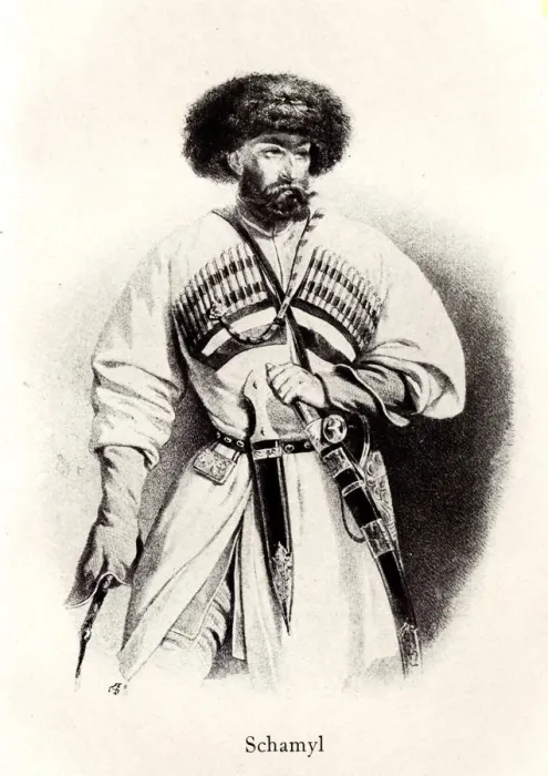 Framed Print : Portrait of Imam Shamil (1799-1871), 19th century. Artist: Anonymous Framed Print : Portrait of Imam Shamil (1799-1871), 19th century. Artist: Anonymous