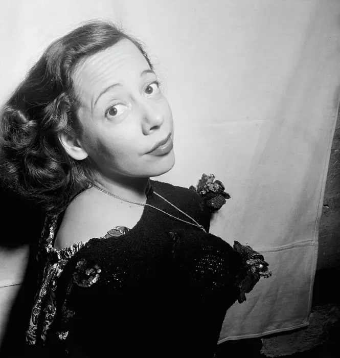 Framed Print : Portrait of Imogene Coca, Café Society (Downtown)(?), New York, N.Y. ca. June 1947. Creator: William Paul Gottlieb Framed Print : Portrait of Imogene Coca, Café Society (Downtown)(?), New York, N.Y. ca. June 1947. Creator: William Paul Gottlieb