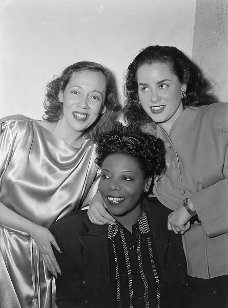 Portrait of Imogene Coca, Mary Lou Williams, and Ann Hathaway, 1938. Creator: William Paul Gottlieb
