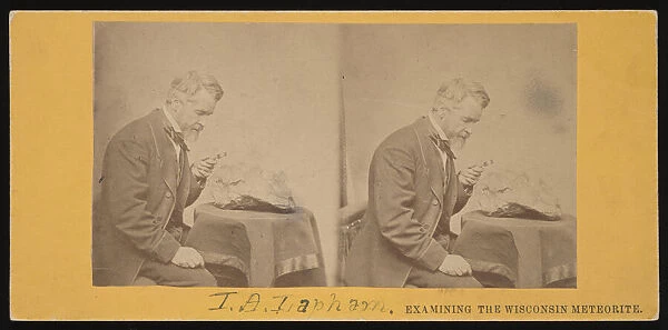 Portrait of Increase Allen Lapham (1811-1875) - Examining the Wisconsin Meteorite