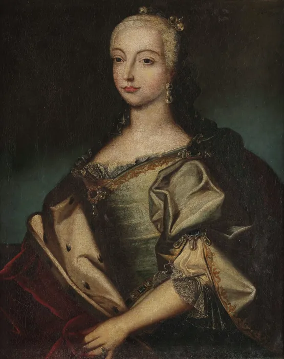 Framed Print : Portrait of Infanta Barbara of Portugal (1711-1758), First third of 18th century. Creator: Anonymous Framed Print : Portrait of Infanta Barbara of Portugal (1711-1758), First third of 18th century. Creator: Anonymous