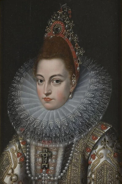Portrait of Infanta Isabella Clara Eugenia of Spain (1566-1633), c. 1598