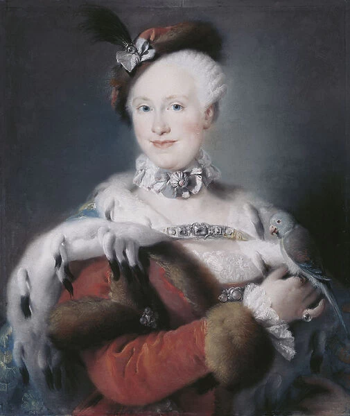 Portrait of Infanta Maria Luisa of Spain (1745-1792), Holy Roman Empress, 1763. Artist: Tiepolo, Lorenzo Baldissera (1736-1776)