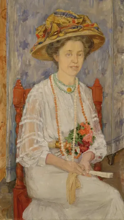 Framed Print : Portrait of Ingeborg Lercke, probably 1908. Creator: Anders C Svarstad Framed Print : Portrait of Ingeborg Lercke, probably 1908. Creator: Anders C Svarstad
