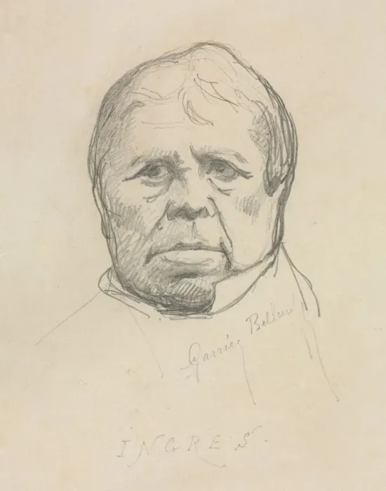 Framed Print : Portrait of Ingres. Creator: Albert-Ernest Carrier-Belleuse (French, 1824-1887) Framed Print : Portrait of Ingres. Creator: Albert-Ernest Carrier-Belleuse (French, 1824-1887)