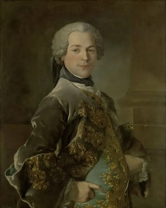 Framed Print : Portrait of Isaac van Rijneveld, 1738. Creator: Louis Tocque Framed Print : Portrait of Isaac van Rijneveld, 1738. Creator: Louis Tocque