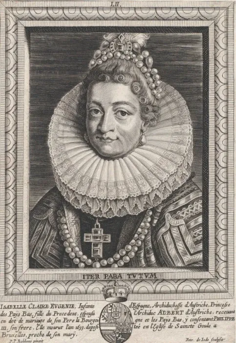 Framed Print : Portrait of Isabella Clara Eugenia, Infanta of Spain, ca. 1650 Framed Print : Portrait of Isabella Clara Eugenia, Infanta of Spain, ca. 1650