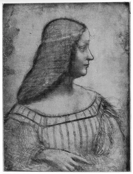 Portrait of Isabella d Este, 1500 (1954). Artist: Leonardo da Vinci