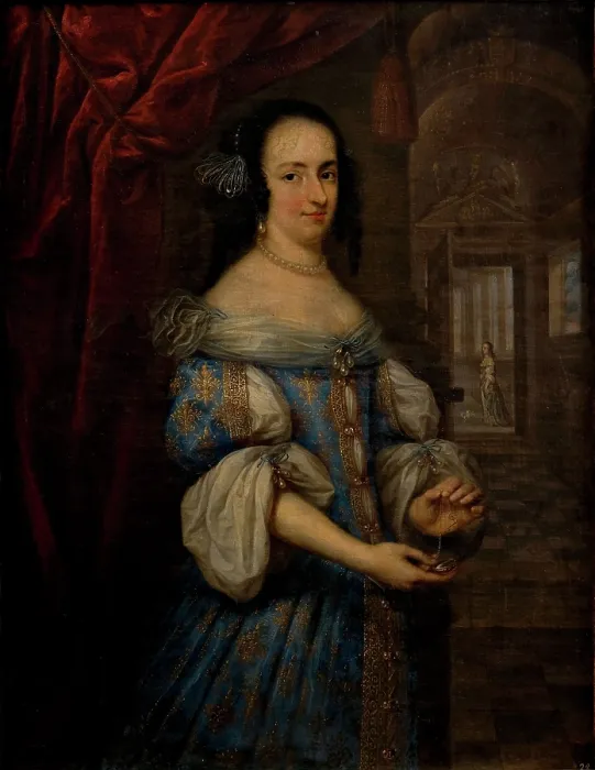Framed Print : Portrait of Isabella d'Este (1635-1666), Duchess of Parma, 1664-1666. Creator: Denys, Frans (c) Framed Print : Portrait of Isabella d'Este (1635-1666), Duchess of Parma, 1664-1666. Creator: Denys, Frans (c)