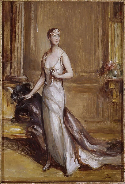 Portrait of Isabelle d'Orléans, Duchess of Guise (1878-1961), c1932. Creator: Unknown