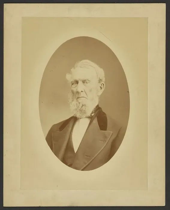 Framed Print : Portrait of Israel Knapp, aged 79 years, 1876. Creator: Unknown Framed Print : Portrait of Israel Knapp, aged 79 years, 1876. Creator: Unknown