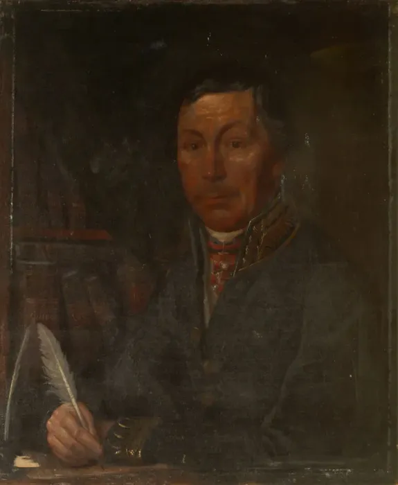 Framed Print : Portrait of Ivan Ivanovich Martynov (1777-1807), 1800s. Artist: Anonymous Framed Print : Portrait of Ivan Ivanovich Martynov (1777-1807), 1800s. Artist: Anonymous