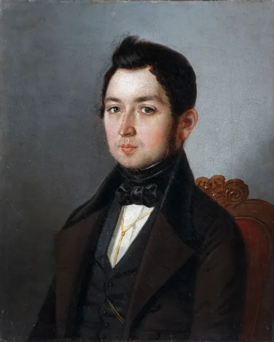 Framed Print : Portrait of Ivan Ivanovich Molnar (1802-1872), 1840. Artist: Khlobystayev, Sergey Ivanovich (active c. 1830-1840) Framed Print : Portrait of Ivan Ivanovich Molnar (1802-1872), 1840. Artist: Khlobystayev, Sergey Ivanovich (active c. 1830-1840)