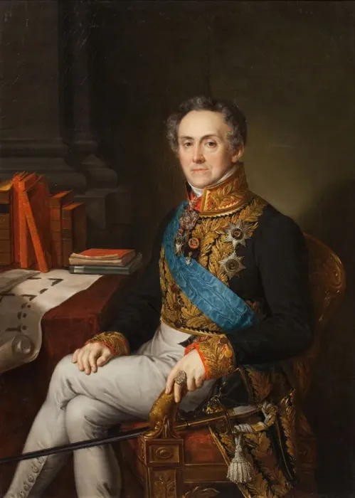 Framed Print : Portrait of Ivan Vasilyevich Tutolmin (1751-1839), 1830s. Creator: Tropinin, Vasili Andreyevich Framed Print : Portrait of Ivan Vasilyevich Tutolmin (1751-1839), 1830s. Creator: Tropinin, Vasili Andreyevich
