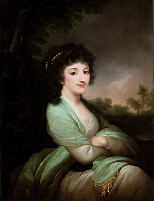 Framed Print : Portrait of Izabela Oginska nee Lasocka, 1792-1793. Creator: Jozef Grassi Framed Print : Portrait of Izabela Oginska nee Lasocka, 1792-1793. Creator: Jozef Grassi