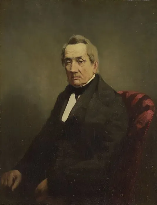 Framed Print : Portrait of J C de Brunett, Consul-General of Russia to Amsterdam, c.1850. Creator: Anon Framed Print : Portrait of J C de Brunett, Consul-General of Russia to Amsterdam, c.1850. Creator: Anon