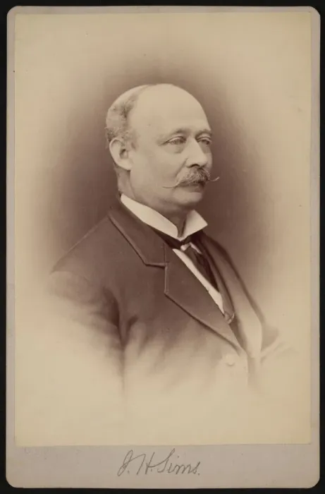 Framed Print : Portrait of J. H. Sims, Between 1876 and 1880. Creator: Samuel Montague Fassett Framed Print : Portrait of J. H. Sims, Between 1876 and 1880. Creator: Samuel Montague Fassett