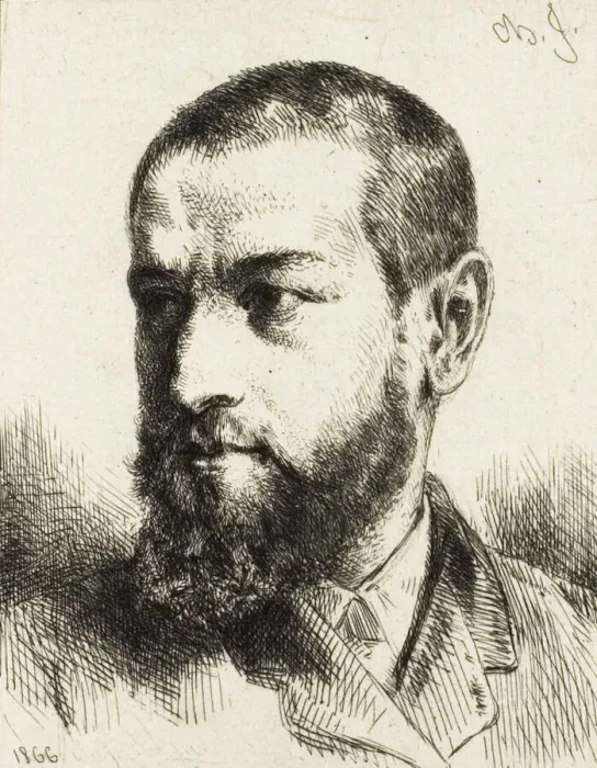 Framed Print : Portrait of J. J. Guiffrey, 1866. Creator: Charles Emile Jacque Framed Print : Portrait of J. J. Guiffrey, 1866. Creator: Charles Emile Jacque