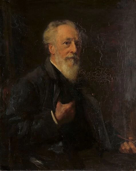 Portrait of J.A.B. Stroebel (1821-1905), painter, 1892. Creator: Pieter de Josselin de Jong