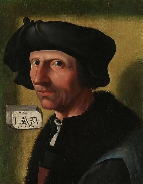 Portrait of Jacob Cornelisz van Oostsanen (c.1472 / 77-1528 / 33), c.1533. Creator: Workshop of Jacob Cornelisz van Oostsanen