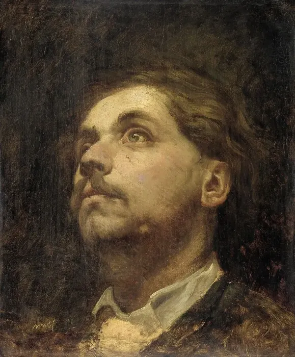 Framed Print : Portrait of Jacob Maris, 1857. Creator: Matthijs Maris Framed Print : Portrait of Jacob Maris, 1857. Creator: Matthijs Maris