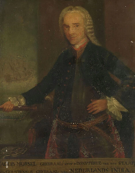 Portrait of Jacob Mossel, Governor-General of the Dutch East India Company, 1750-1799. Creator: Anon