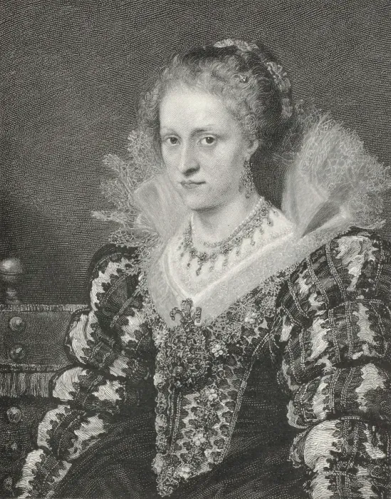 Framed Print : Portrait of Jacquelin de Cordes, c1620s, 1894. Creator: Unknown Framed Print : Portrait of Jacquelin de Cordes, c1620s, 1894. Creator: Unknown