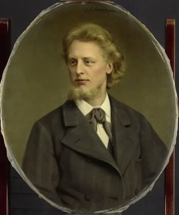 Framed Print : Portrait of Jacques Fabrice Herman Perk (1859-1881), 1882. Creator: Jan Hendrik Neuman Framed Print : Portrait of Jacques Fabrice Herman Perk (1859-1881), 1882. Creator: Jan Hendrik Neuman