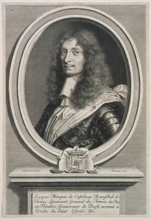 Framed Print : Portrait of Jacques de Mauvissiere, Marquis of Castelnau (1620-1658), Marshal of France, 1658 Framed Print : Portrait of Jacques de Mauvissiere, Marquis of Castelnau (1620-1658), Marshal of France, 1658