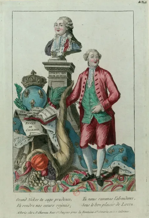 Framed Print : Portrait of Jacques Necker (1732-1804), 1781. Creator: Anonymous Framed Print : Portrait of Jacques Necker (1732-1804), 1781. Creator: Anonymous