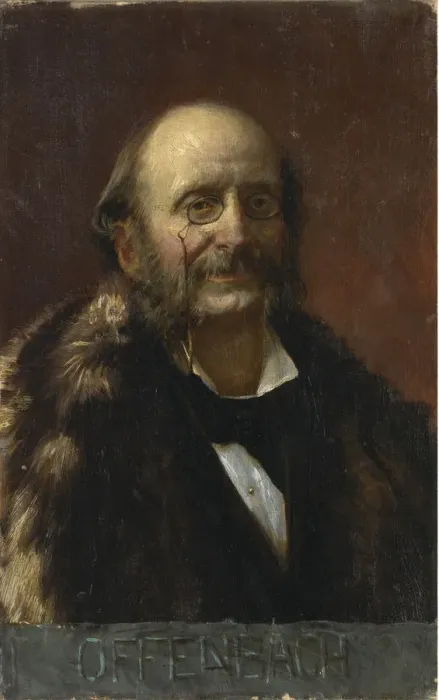 Framed Print : Portrait of Jacques Offenbach (1819-1880). Artist: Anonymous Framed Print : Portrait of Jacques Offenbach (1819-1880). Artist: Anonymous