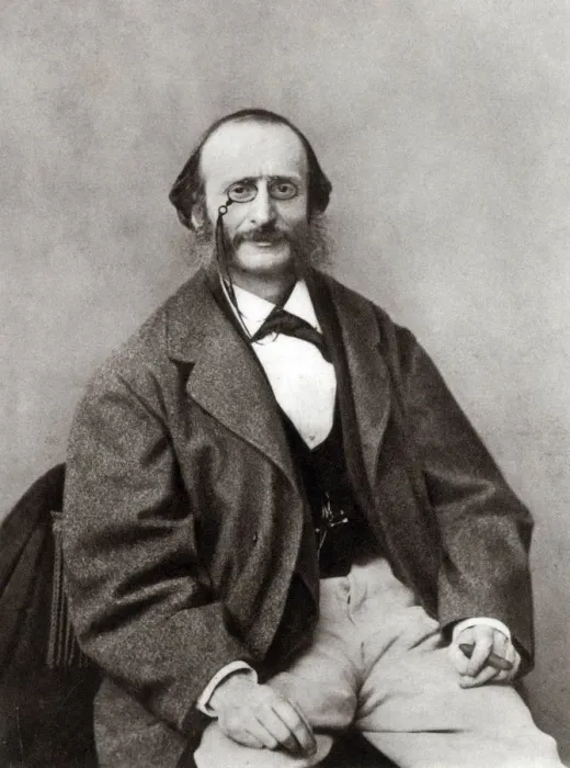 Framed Print : Portrait of Jacques Offenbach (1819-1880), ca 1865. Creator: Anonymous Framed Print : Portrait of Jacques Offenbach (1819-1880), ca 1865. Creator: Anonymous